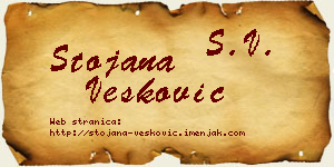 Stojana Vesković vizit kartica